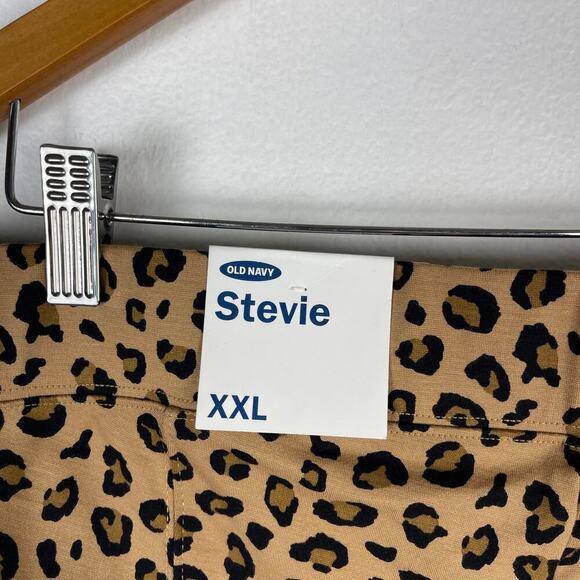 Old Navy Stevie Leopard Print Ponte Knit High Rise Pull On Pants Size XXL NEW - Picture 6 of 10